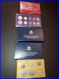 Lot of US Silver Proof Sets, 1964 Mint Sets & Proof Silver Dollars 90%