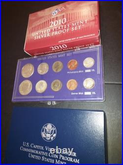 Lot of US Silver Proof Sets, 1964 Mint Sets & Proof Silver Dollars 90%