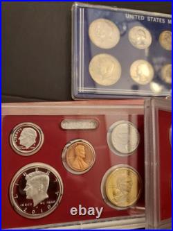 Lot of US Silver Proof Sets, 1964 Mint Sets & Proof Silver Dollars 90%