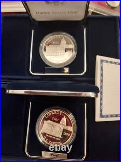 Lot of US Silver Proof Sets, 1964 Mint Sets & Proof Silver Dollars 90%