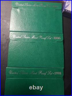 Multiple Year US Mint Proof Sets 7 Years
