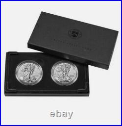 NGC PF70 American Eagle 2021 One OZ Silver Reverse Proof Two Coin Set Designer