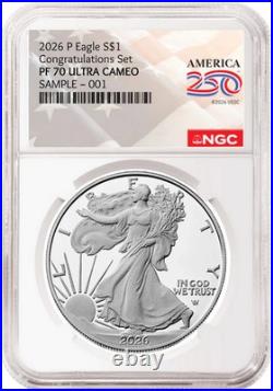 NGC PF70 UC 2026 1 oz Silver Proof Congratulations Set
