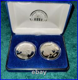National Collector's Mint 2002 Silver Buffalo Proof Set. 999 Pure Silver With Box
