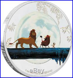 Niue 2019 4x1 OZ Silver Proof Coin Set- Disney The Lion King