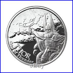 Norse God 5 -1 oz. 999 silver proof set viking art Odin, Thor, Loki, Hel, Freya