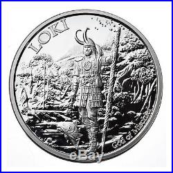 Norse God 5 -1 oz. 999 silver proof set viking art Odin, Thor, Loki, Hel, Freya
