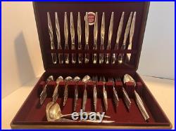 Oneida Community Silverplate Flatware 78 Piece Set Naken Tarnish Proof Chest