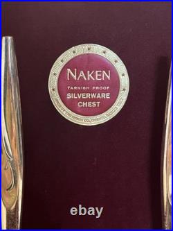 Oneida Community Silverplate Flatware 78 Piece Set Naken Tarnish Proof Chest