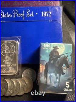 PROOFS AND MORE 5 US Proof Sets (Various Years) 5 Copper Round Silver $! $