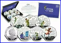 Peter Pan Silver Proof Coloured 50p Set 2019 Ltd. Edition. Low Coa 107