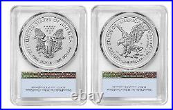 Presale 2021 ASE One Ounce Reverse Proof Two-Coin Set Designer Edition PCGS PR70