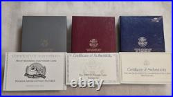 Prestige Proof Set 1991 1992 1993 Lot of 3 US Mint COA's Prestige Proof Set 1991 1992 1993 Lot of 3 US Mint COA's