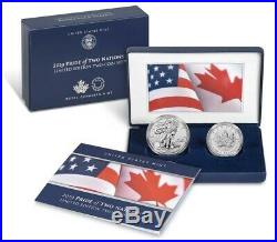 Pride of Two Nations Limited Edition Set 2019 W Enhanced Rev Pr Silver Eagle &