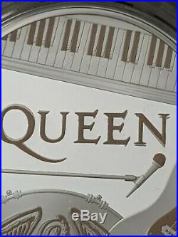 QUEEN 2020 UK One Ounce Silver Proof Coin £2 ROYAL MINT Colour Print Error Mule