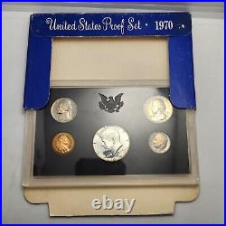 Rainbow Toned 1970-S Proof Set With Incredible Target Toned Cent Must $ee WOW