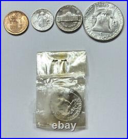 Rare 1954-s United States 5-coin Mint Silver Coins Original Mint No Box