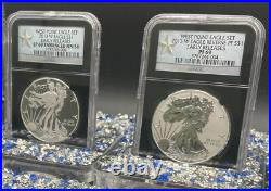 Rev Proof Enhance Finish 2013 W $1 Silver Eagle Set SP/PF69 Silver Star SPOTLESS