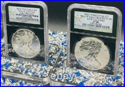 Rev Proof Enhance Finish 2013 W $1 Silver Eagle Set SP/PF69 Silver Star SPOTLESS