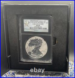 Rev Proof Enhance Finish 2013 W $1 Silver Eagle Set SP/PF69 Silver Star SPOTLESS