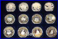 Royal Mint 2000 Queen Mother Centenary Silver Proof Coin Collection £5 $10 5 etc