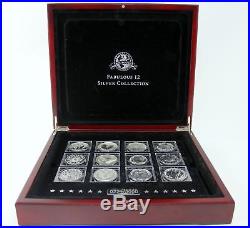 Royal Mint 2012 The Fabulous 12 Silver Proof Collection 12 Coin Deluxe Cased Set