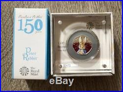 Royal Mint 2016 Peter Rabbit Beatrix Potter 50p Silver Proof Coins set of 4 COA