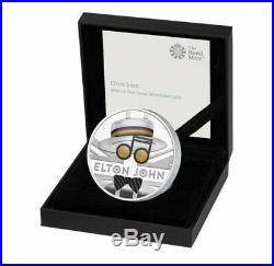 Royal Mint Elton John 2020 Uk One 1 Oz Ounce Silver Proof Coin 7500 Sold Out
