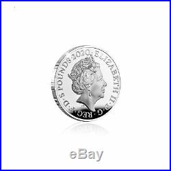 Royal Mint King George III £5 Coin Silver Proof Official Five Pound