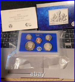 S2025 S US Mint Proof Set 10 Coins with Box & COA 25RG THIS IS A CLAD MINT SET