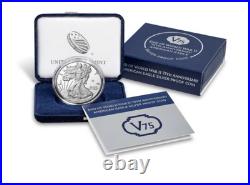 SHIPPED End of World War II 75th Anniversary American Eagle Silver Proof Coin
