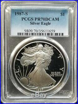 Set of 39 Silver Eagle Coins 1986 2019 Complete Proof Set PR70DCAM PCGS