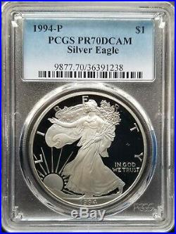 Set of 39 Silver Eagle Coins 1986 2019 Complete Proof Set PR70DCAM PCGS