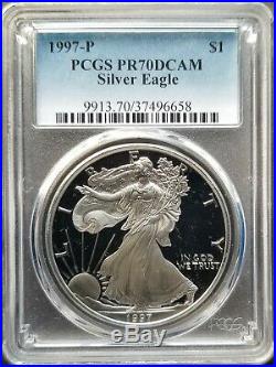 Set of 39 Silver Eagle Coins 1986 2019 Complete Proof Set PR70DCAM PCGS