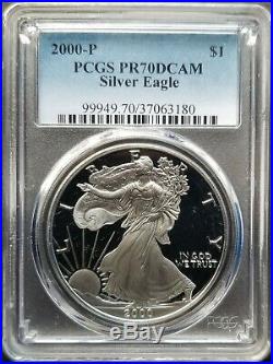 Set of 39 Silver Eagle Coins 1986 2019 Complete Proof Set PR70DCAM PCGS