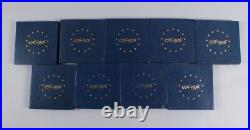 Set of 9 US Bicentennial Silver Proof Sets 3 Coins Each 40% Silver 1976
