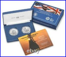 Silver 400th Anniversary of the Mayflower Voyage Silver Proof Coin and Medal Set