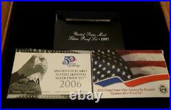 Silver Proof Lot 2010, 2006, 1997 Silver Set And AMERICA THE BEAUTIFUL ONE Each