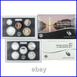 Silver Proof Set 2017 90% Silver Uncirculated 10 Coin Set OGP With COA