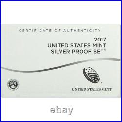Silver Proof Set 2017 90% Silver Uncirculated 10 Coin Set OGP With COA
