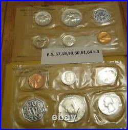 Silver Proof Set 57 58 59 60 61 64 6 Set 90% Silver as shown