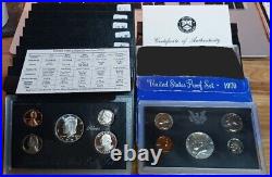 Silver Proof Set (9) 1992 and (1) 1970