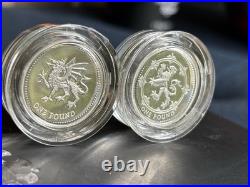Silver Proof Set Piedforts Flawless Lion & Welsh Dragon 94/95 Rare Low Mint COAs