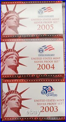 Silver Proof Sets 2003, 2004, 2005 TP-6712