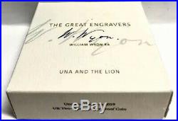 Silver Proof Una and The Lion, Brand New 2019 2 oz Royal Mint Boxed With COA