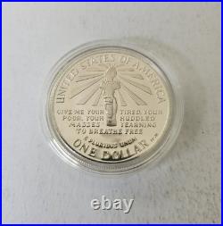 Silver United States Mint 1986 Liberty Coins Set OGP & COA Dollar Silver