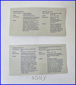 Silver United States Mint 1986 Liberty Coins Set OGP & COA Dollar Silver