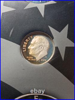 Stunning Toning 2012 US Mint Limited Edition Silver Proof set Stunning Toning 2012 US Mint Limited Edition Silver Proof set