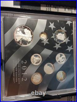 Stunning Toning 2012 US Mint Limited Edition Silver Proof set Stunning Toning 2012 US Mint Limited Edition Silver Proof set