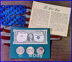 The American Silver Story Elite Collector's Set Morgan Peace Dollars 1957 B